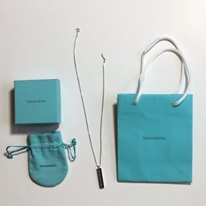 Tiffany 1837 Sterling Silver Bar Pendant